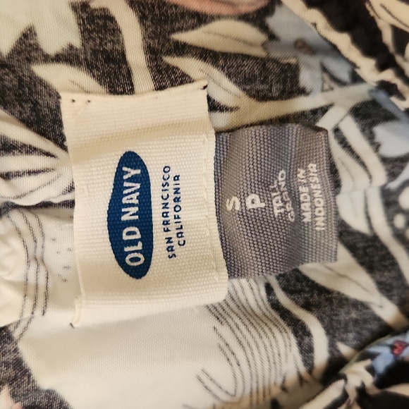 Old Navy Blue Gray Bird Print Dress - Picture 3 of 6